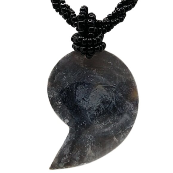 Handmade Mother of Pearl Inlay Necklace - Picture 4 of 4